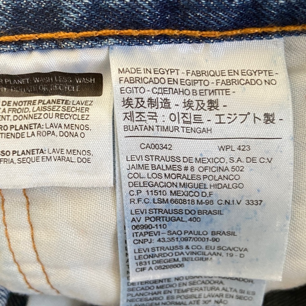 Levi’s 550 Relaxed Fit Men’s Jean Medium Stone Wash Non Stretch Size 35 x 30 - Picture 7 of 9